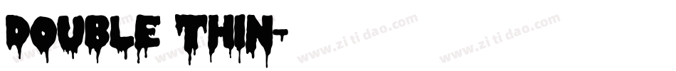 Double Thin字体转换